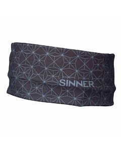 SINNER - microfiber headband - Black/Black/White